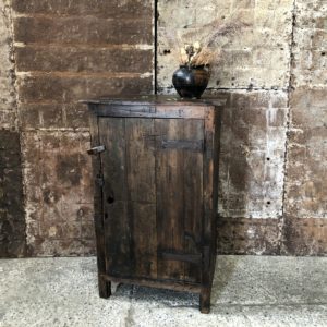 Ancien meuble d'atelier en bois - armoire vintage 1 porte