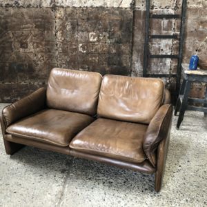 De Sede DS61 canapé cuir vintage cognac 2 places