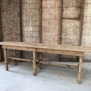 Table console en bois clair